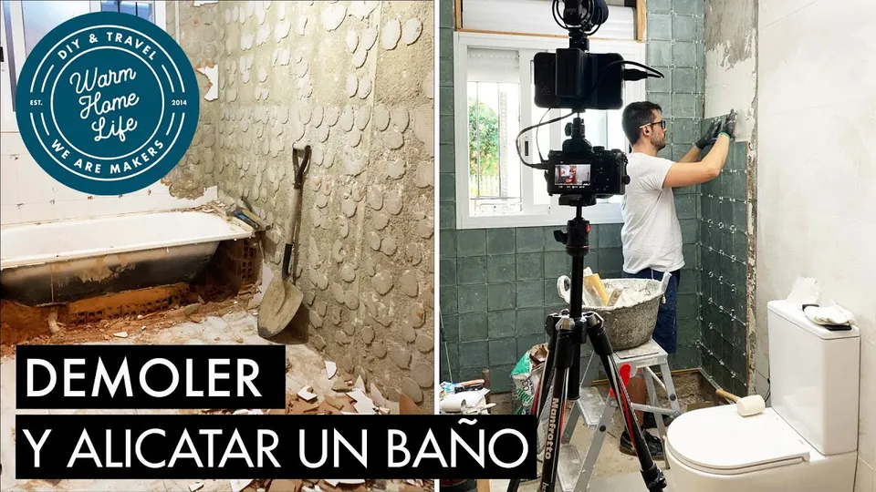Vídeo: Reforma baño pt.1 - demolición y alicatado - warm home life
