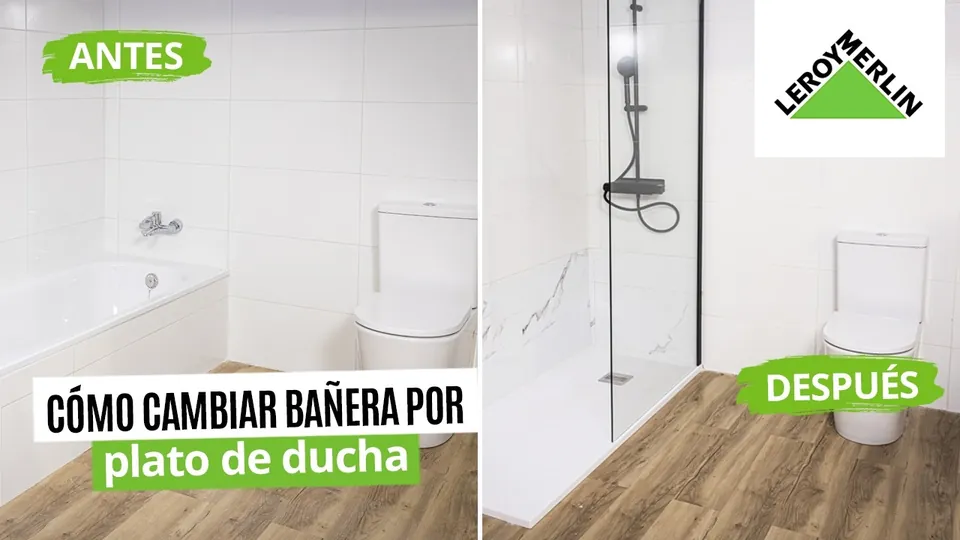 Vídeo: Cómo cambiar una bañera por un plato de ducha paso a paso | leroy merlin
